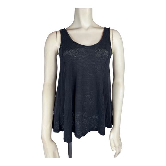 Hatch Maternity The Linen Swing Tank Black sz 2 - Picture 1 of 6